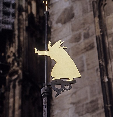 Hinweisschild am Kölner Dom - Köln