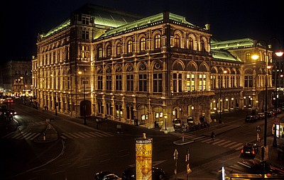 Wiener Staatsoper bei Nacht - Wien