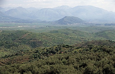 Terrassierte Felder - Albanische Riviera