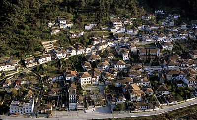 Blick von der Burg (Kalaja): Gorica - Berat - Berat