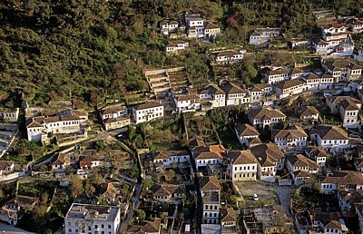 Blick von der Burg (Kalaja): Gorica  - Berat - Berat