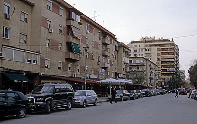 Straße im Blloku (Blockviertel) - Tirana