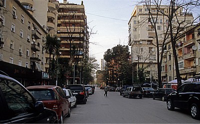 Straße im Blloku (Blockviertel) - Tirana