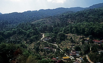 Blick von Kek Lok Si-Tempel auf das Hinterland - Air Itam