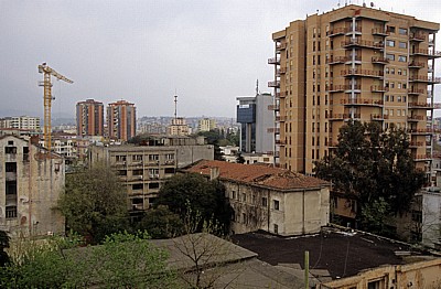 Blick vom Uhrturm: Wohnblocks - Tirana