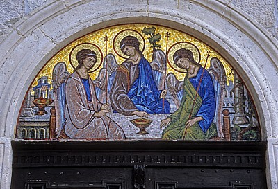 Altstadt: Kirche der Heiligen Dreifaltigkeit - Mosaik - Budva