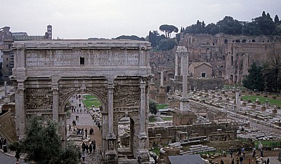 Westliches Forum Romanum: Septimius-Severus-Bogen - Rom