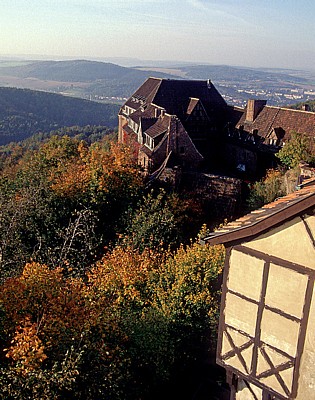 DDR: Blick auf einen Teil der Wartburg - Eisenach