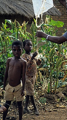 Kinder mit ihrem Drachen - Manica