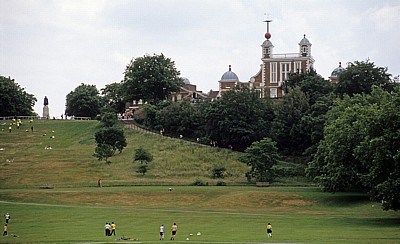 Old Royal Observatory, links General-Wolfe-Statue - London