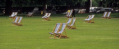St James's Park: Liegestühle - London