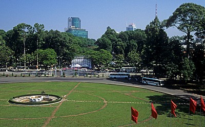 Blick aus dem Wiedervereinigungspalast (Hoi truong Thong Nhat) - Saigon