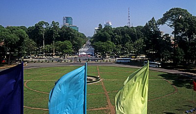 Blick aus dem Wiedervereinigungspalast (Hoi truong Thong Nhat) - Saigon