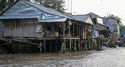 Wohnhäuser - Mekong-Delta