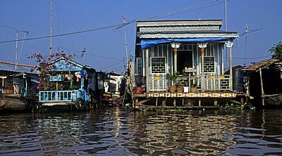 Schwimmende Häuser - Chau Doc