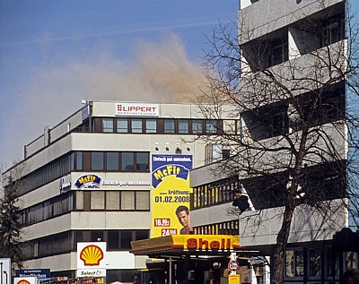Tegernseer Landstraße (Mittlerer Ring): Sprengung des Agfa-Hochhauses - München