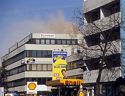 Tegernseer Landstraße (Mittlerer Ring): Sprengung des Agfa-Hochhauses - München