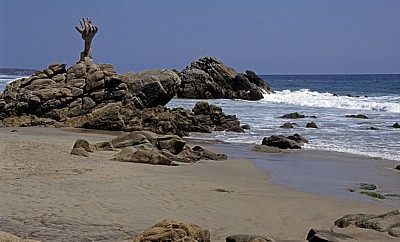 Playa Zicatela am Pazifischen Ozean - Puerto Escondido