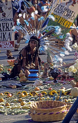 Zócalo: Indianer - Mexiko-Stadt