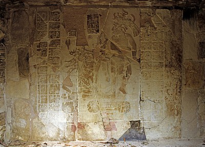 Plaza de la Cruz (Kreuzgruppe): Relieftafel - Palenque