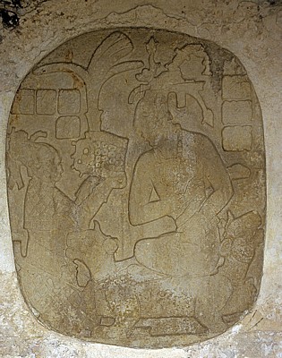 El Palacio (Palast): Ovaler Stein im Haus E - Palenque