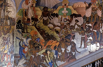 Palacio Nacional (Nationalpalast): Murales (Wandgemälde) - Mexiko-Stadt