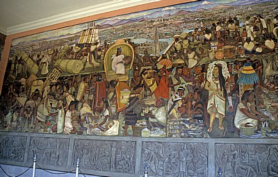 Palacio Nacional (Nationalpalast): Murales (Wandgemälde) - Mexiko-Stadt