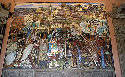 Palacio Nacional (Nationalpalast): Murales (Wandgemälde) - Mexiko-Stadt