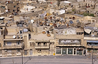 Blick von der Zitadelle auf die Stadt - Aleppo
