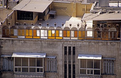 Blick von der Zitadelle auf ein Wohnhaus - Aleppo