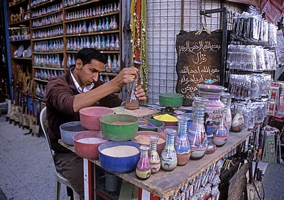 Herstellung von Sandflaschen - Amman