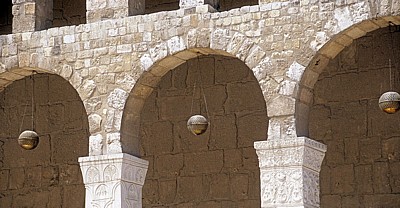 Omayyaden-Moschee: Lampen an den Arkaden - Damaskus