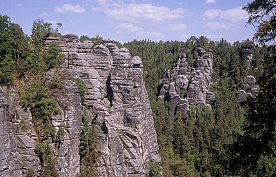 Bastei: Felsformationen - Sächsische Schweiz