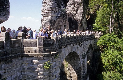 Bastei: Basteibrücke - Sächsische Schweiz