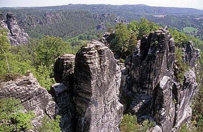 Bastei: Felsformationen - Sächsische Schweiz