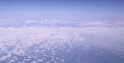 Flug München - Bilbao: Blick auf die Pyrenäen - Frankreich