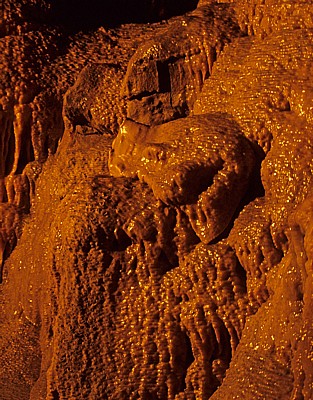 Stump Cross Caverns - Schlafende Katze (Gesteinsformation)  - Appletreewick