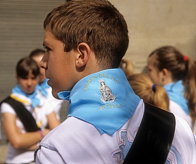 Fest “Virgen del Puy“: Halstuch eines Teilnehmers  - Estella