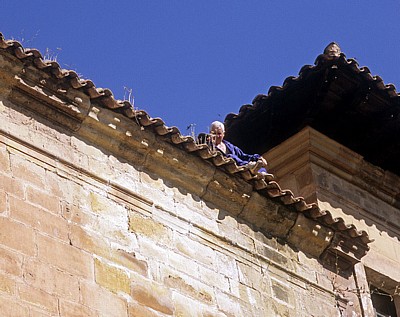 Monasterio Santa María la Real: Handwerker auf dem Dach - Nájera