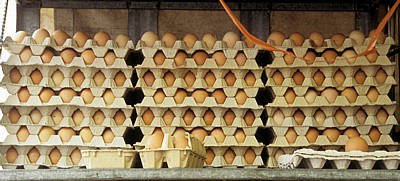 Markt: Eier in Stiegen - Enschede