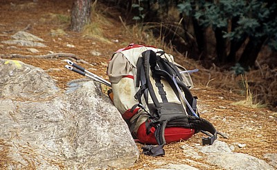 Jakobsweg (Caminho Português): Pilgergepäck - Labruja-Tal