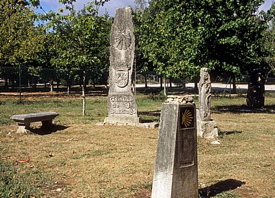 Jakobsweg (Caminho Português): Wegsteine “Camiño de Santiago“ - Barreiras