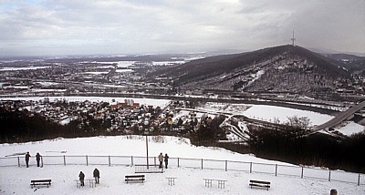 Blick vom Kaiser-Wilhelm-Denkmal - Porta Westfalica