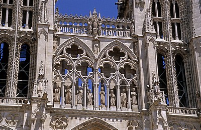 Catedral de Burgos (Kathedrale): Westfassade - Detailansicht - Burgos