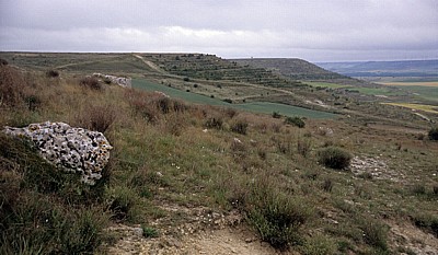 Jakobsweg (Camino Francés): Blick auf die Meseta - Alto de Mostelares