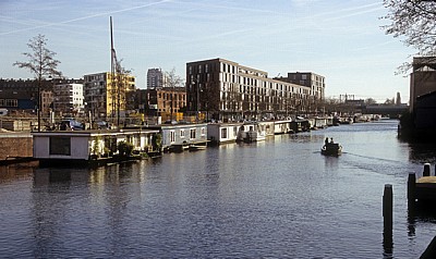 Hausboote an der Verlängerung der Oostenburgergracht - Amsterdam