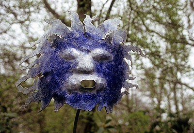Keukenhof: Bronzeskulptur (Nordwind) - Lisse
