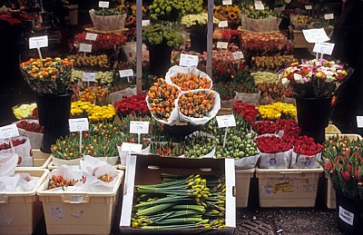 Bloemenmarkt (Schwimmender Blumenmarkt): Warenangebot - Amsterdam