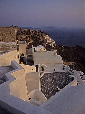 Blick auf Oia im Abendlicht - Oia