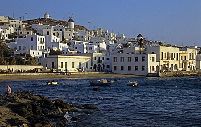 Blick vom Hafen auf Mykonos - Mykonos